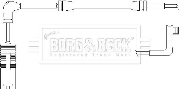 BORG & BECK Сигнализатор, износ тормозных колодок BWL3025